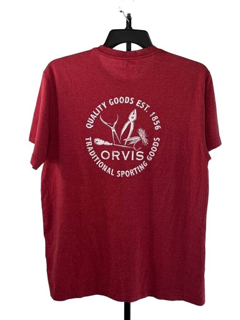 Orvis Mens' Outdoor Classic Fit Graphic Tee Shirt, Red Size XL